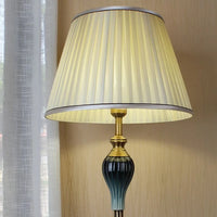 Lampadaire Moderne Tiffany à LED – Luminaire en Métal et Tissu pour Salon