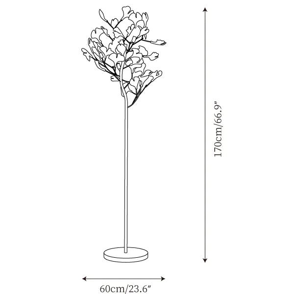 Lampadaire Contemporain en Céramique Olivia – Luminaire Moderne Pétale