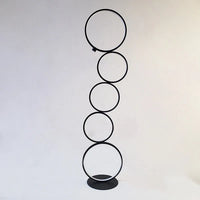 Lampadaire LED Moderne Arisha – Luminaire à Multiples Anneaux