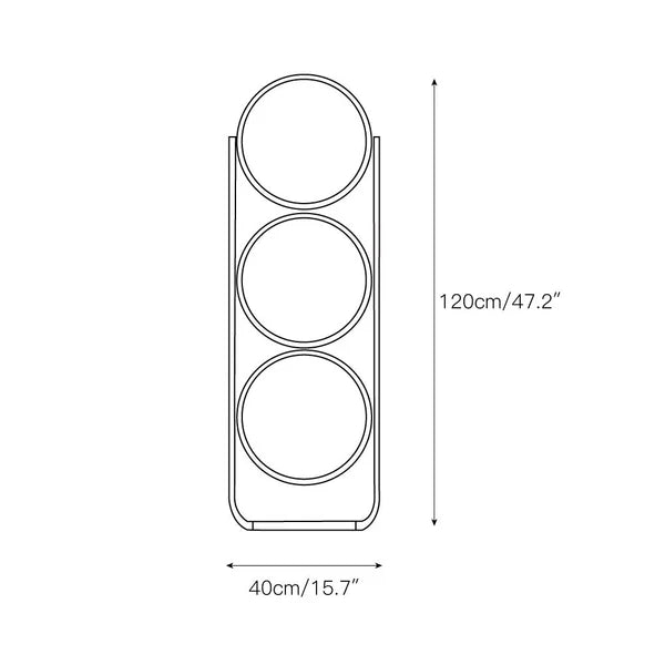 Lampadaire Moderne En Acrylique Garrault-Delord - Luminaire Minimaliste Sphérique