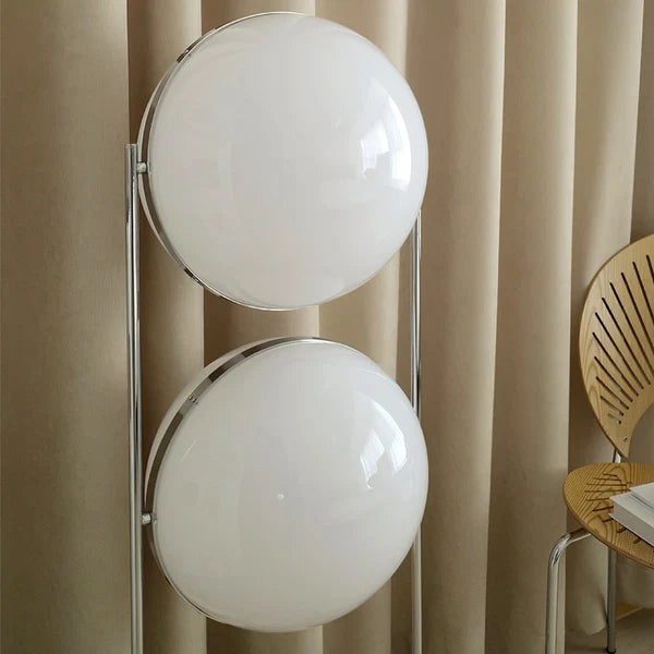 Lampadaire Moderne En Acrylique Garrault-Delord - Luminaire Minimaliste Sphérique
