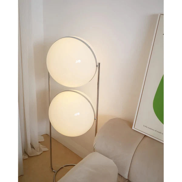 Lampadaire Moderne En Acrylique Garrault-Delord - Luminaire Minimaliste Sphérique