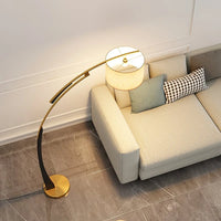 Lampadaire moderne en tissu Matterhorn – Luminaire élégant beige pour salon