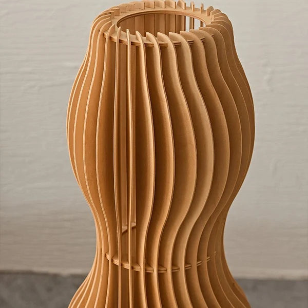 Lampadaires En Bois De Kaki - Luminaire Moderne Unique