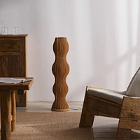 Lampadaires En Bois De Kaki - Luminaire Moderne Unique