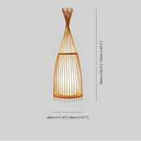 Lampadaires Rustiques En Bambou Muto - Luminaire Provençal