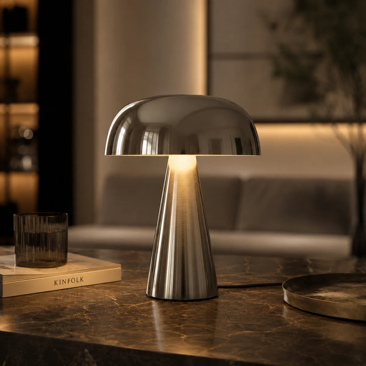 Lampe de Table LED – Design Champignon