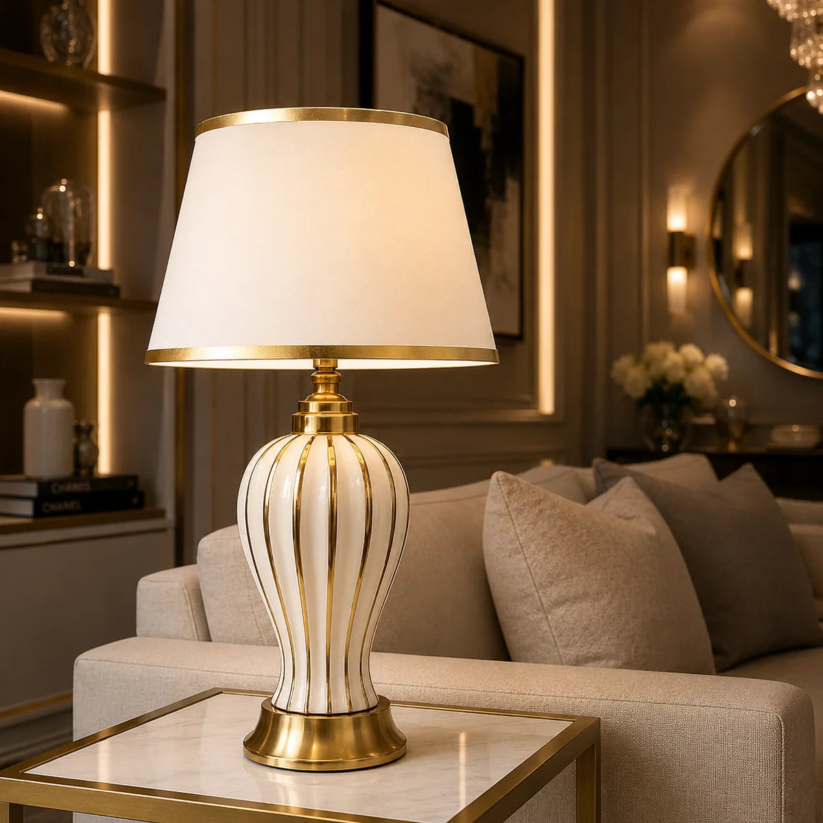 Lampe Imperial en céramique