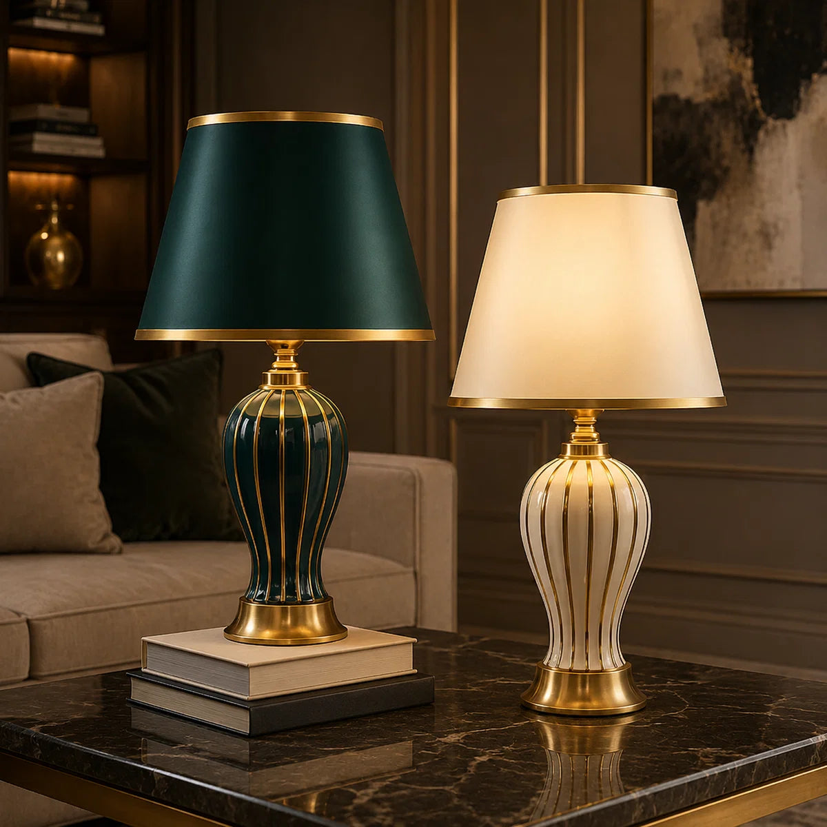 Lampe Imperial en céramique