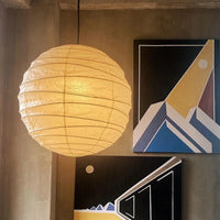 Lampe suspendue globe en papier japonais - Ritta