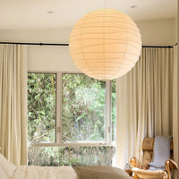 Lampe suspendue globe en papier japonais - Ritta