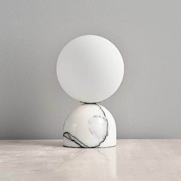 Lampe de table Alia - Moderne en marbre et verre
