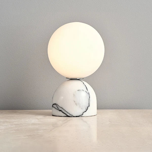 Lampe de table Alia - Moderne en marbre et verre