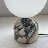 Lampe de table Alia - Moderne en marbre et verre