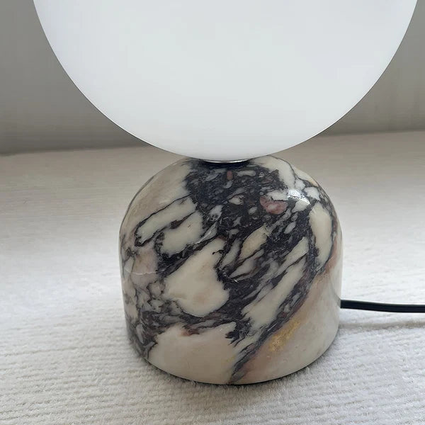 Lampe de table Alia - Moderne en marbre et verre