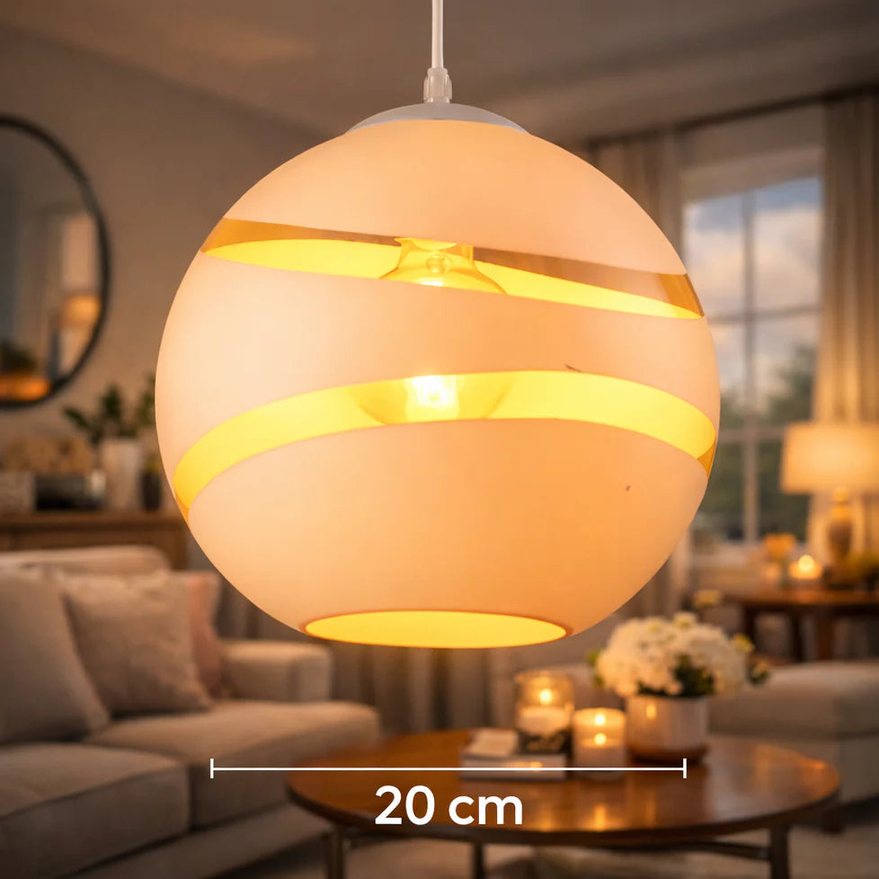 Luminaire De Suspension Sphère Cuivrée