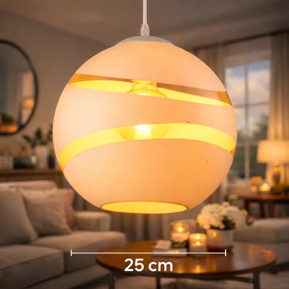Luminaire De Suspension Sphère Cuivrée