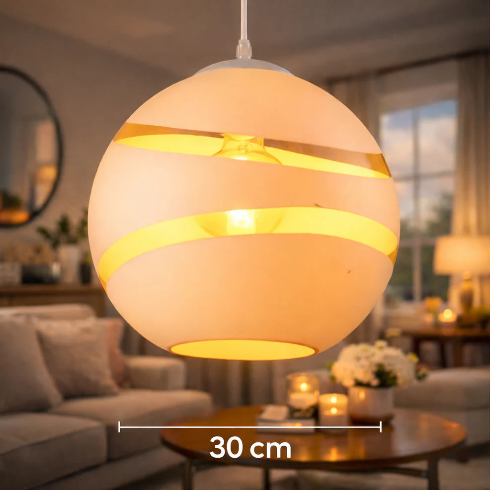 Luminaire De Suspension Sphère Cuivrée