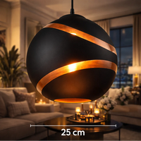Luminaire De Suspension Sphère Cuivrée