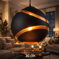 Luminaire De Suspension Sphère Cuivrée