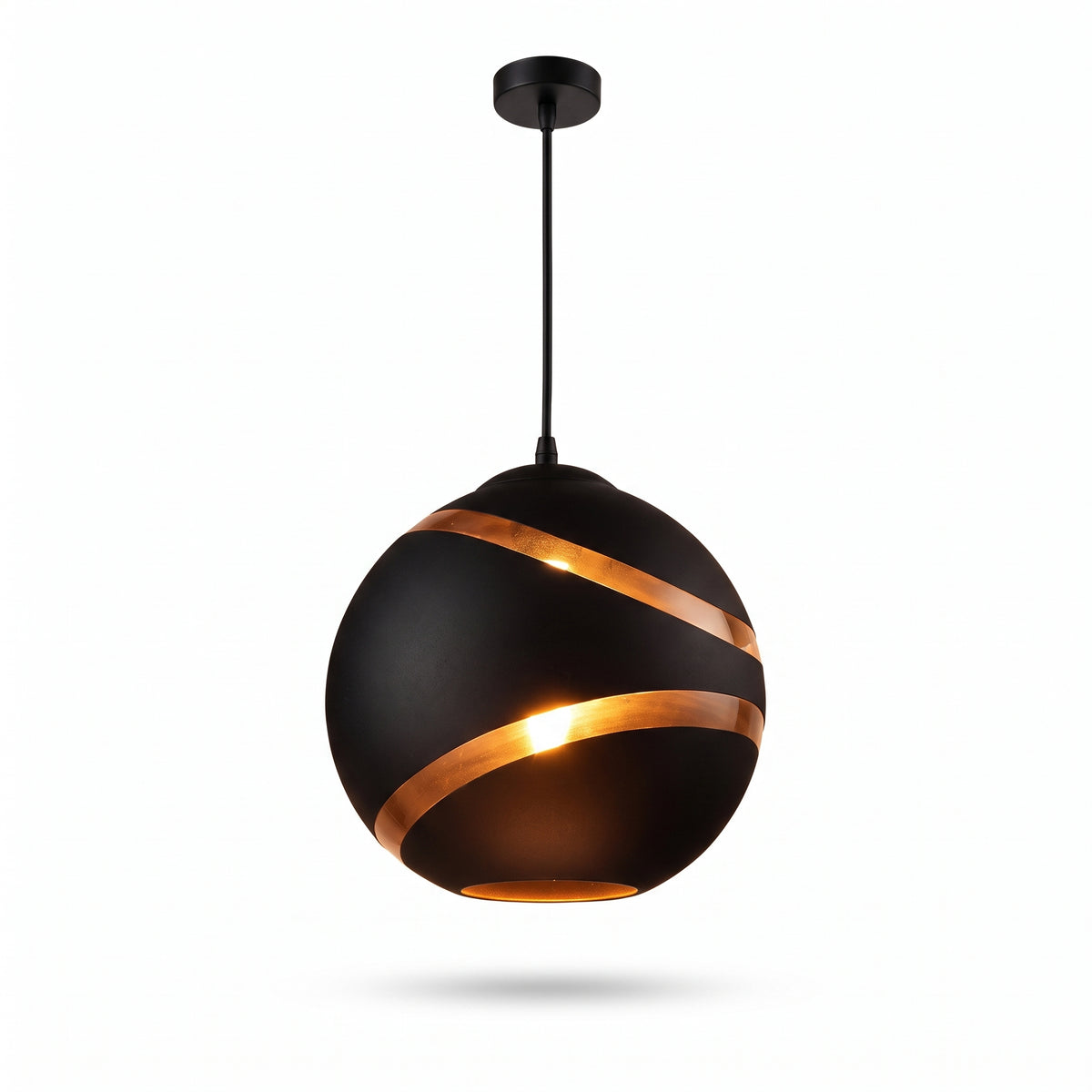 Luminaire De Suspension Sphère Cuivrée
