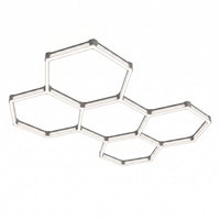 Plafonnier LED Hexagone Alvéolé - Luminaire Pour Garage Automobile