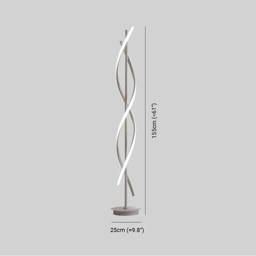 Lampadaire Linéaire Moderne à LED Mira – Luminaire en Acrylique
