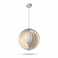 Luminaire Suspendu Anneaux Blanc