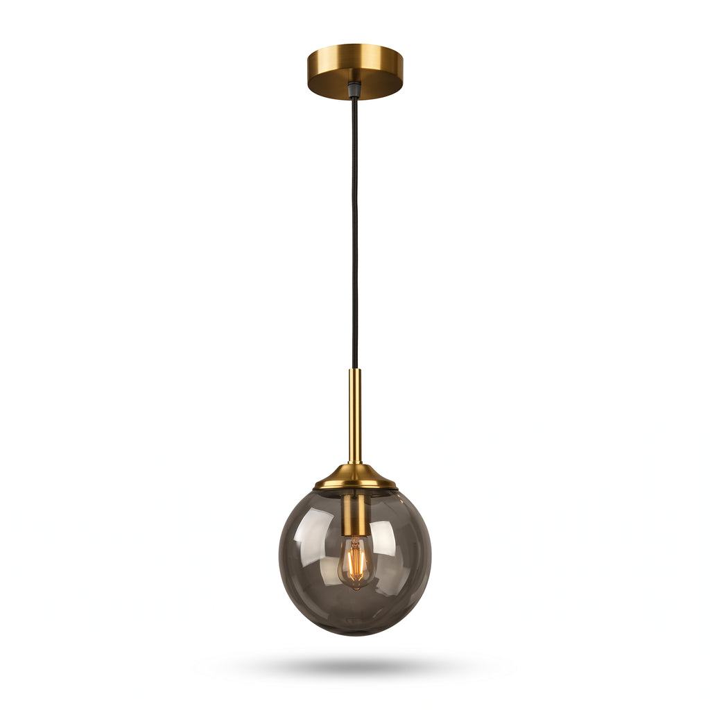 Luminaire de Suspension Orbe Ambré
