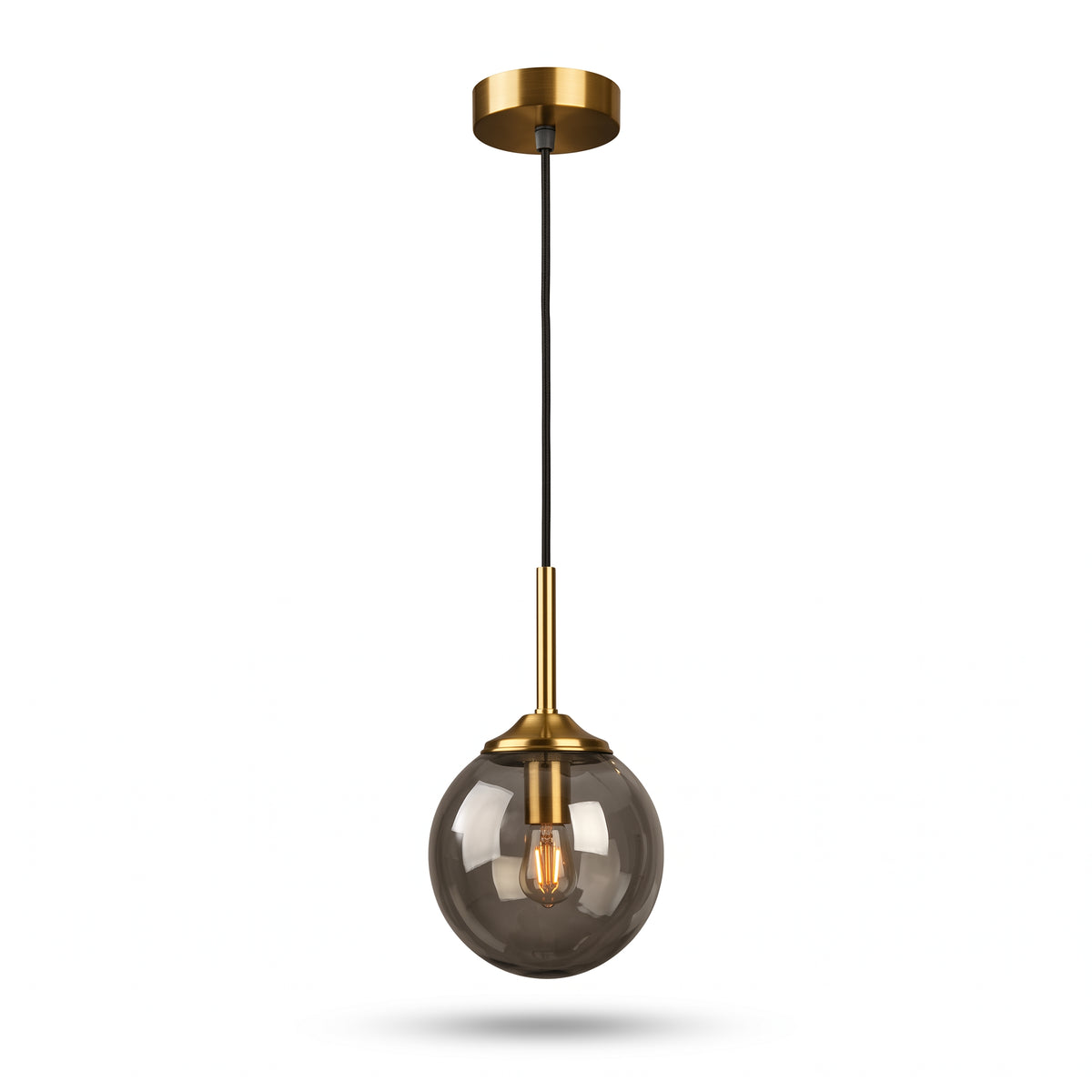 Luminaire de Suspension Orbe Ambré
