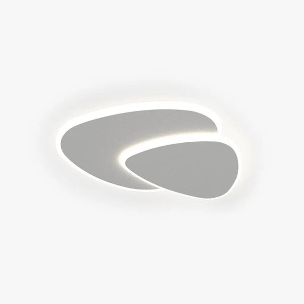 Plafonnier géométrique moderne blanc - Arisha
