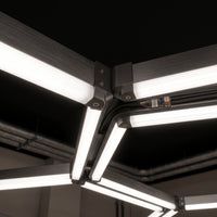 Plafonnier LED Hexagone Alvéolé - Luminaire Pour Garage Automobile