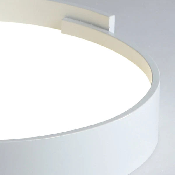 Plafonnier Rond Ruban Métal Asymétrique - Design Contemporain Minimaliste