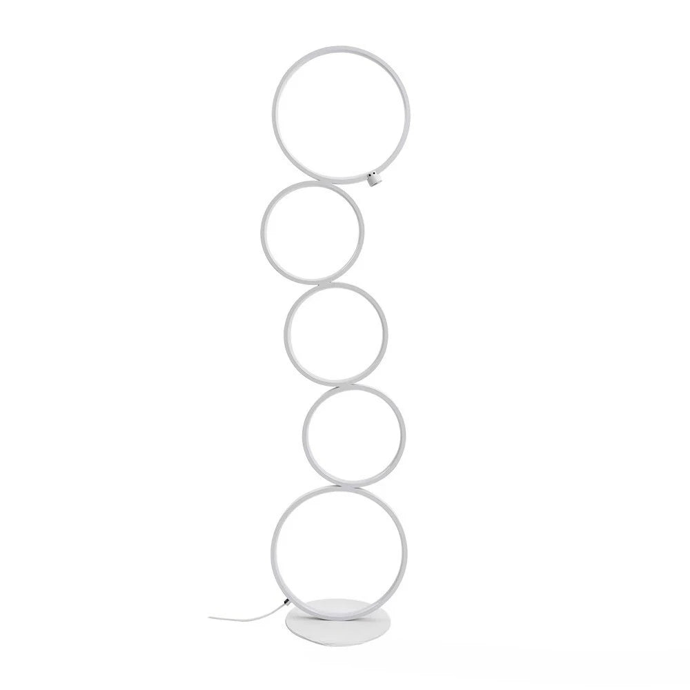 Lampadaire LED Moderne Arisha – Luminaire à Multiples Anneaux