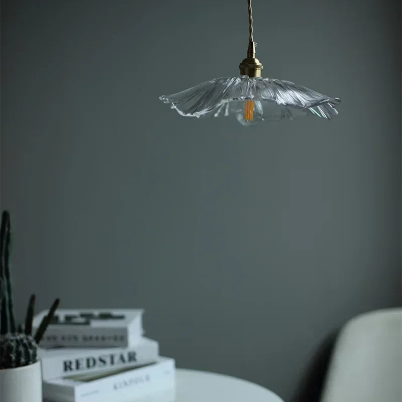 Suspension en verre minimaliste Aurvarira Art - Luminaire moderne