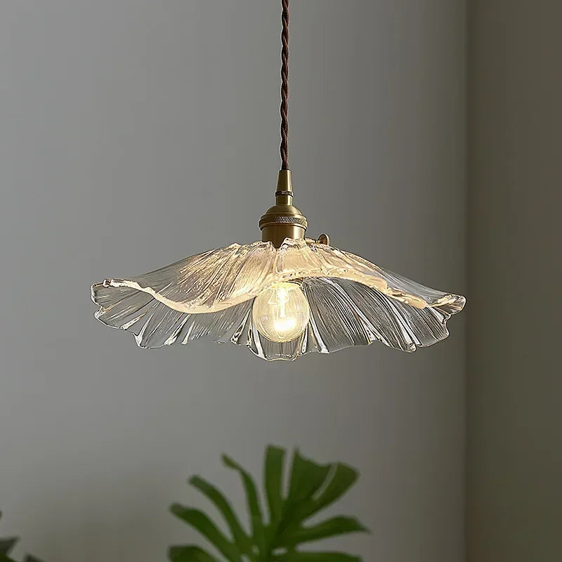 Suspension en verre minimaliste Aurvarira Art - Luminaire moderne