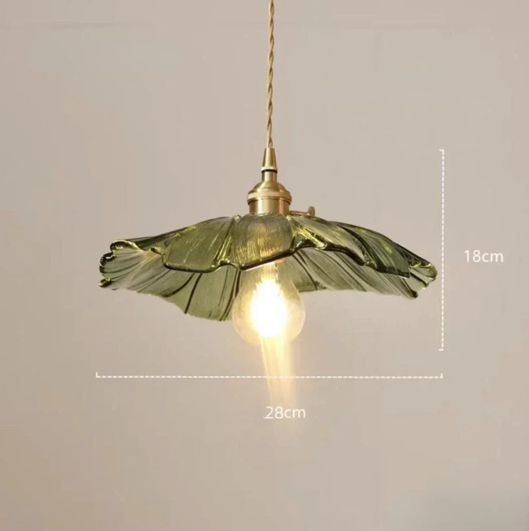 Suspension en verre minimaliste Aurvarira Art - Luminaire moderne