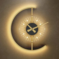 Applique Murale Arisha En Fer - Luminaire En Forme D'Horloge Moderne