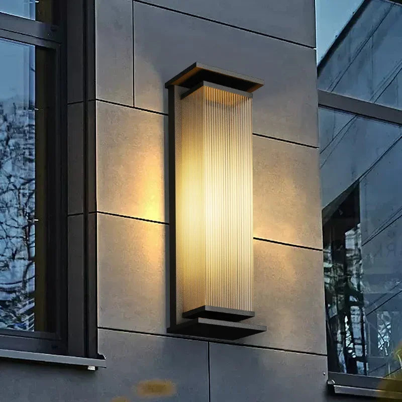 Applique murale extérieure rectangulaire moderne à LED - Ray pour couloir/jardin