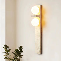 Applique murale en travertin Cassiopeia - Luminaire éclairage contemporain