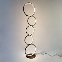 Lampadaire LED Moderne Arisha – Luminaire à Multiples Anneaux