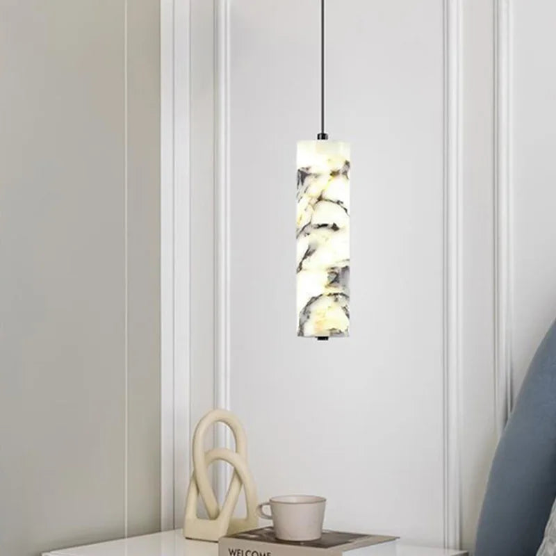 Suspension Sysilan - Luminaire moderne et minimaliste en marbre