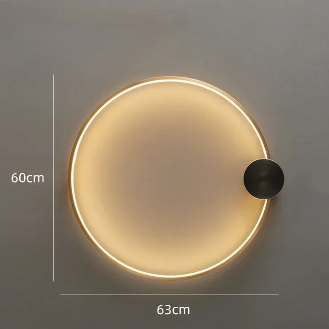 Applique Murale Annulaire LED Minimaliste Maisie - Luminaire Nordique Moderne