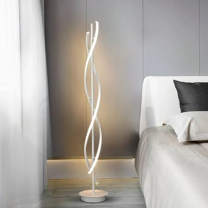 Lampadaire Linéaire Moderne à LED Mira – Luminaire en Acrylique