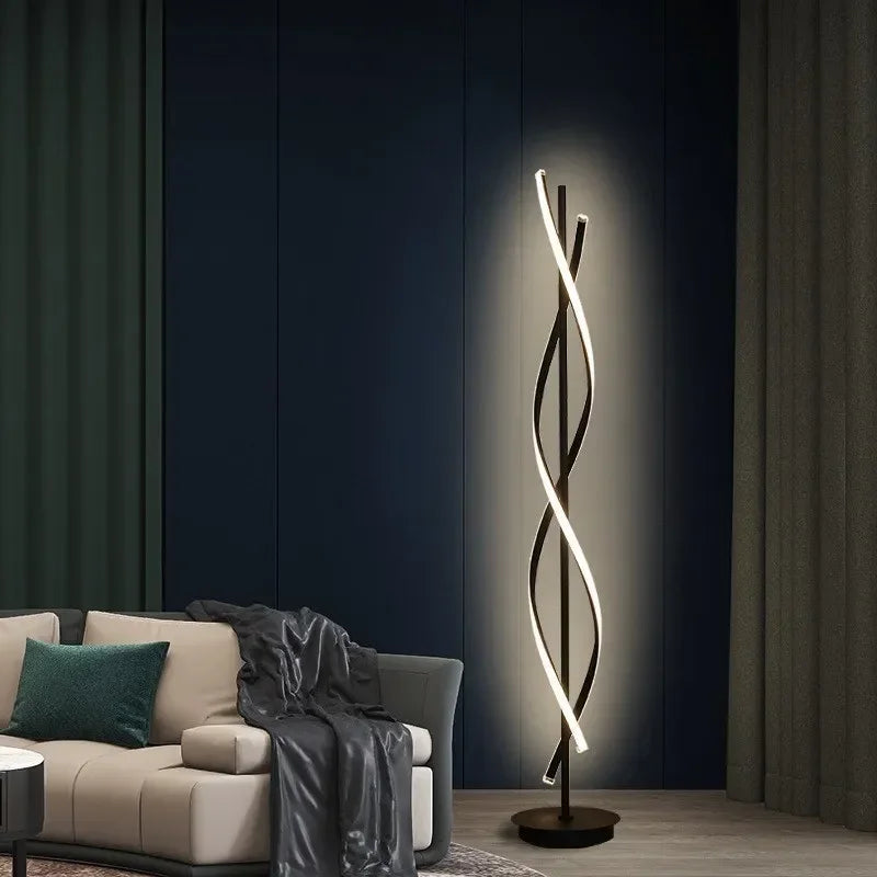 Lampadaire Linéaire Moderne à LED Mira – Luminaire en Acrylique