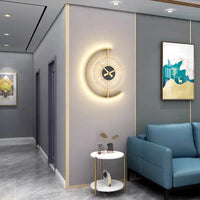Applique Murale Arisha En Fer - Luminaire En Forme D'Horloge Moderne