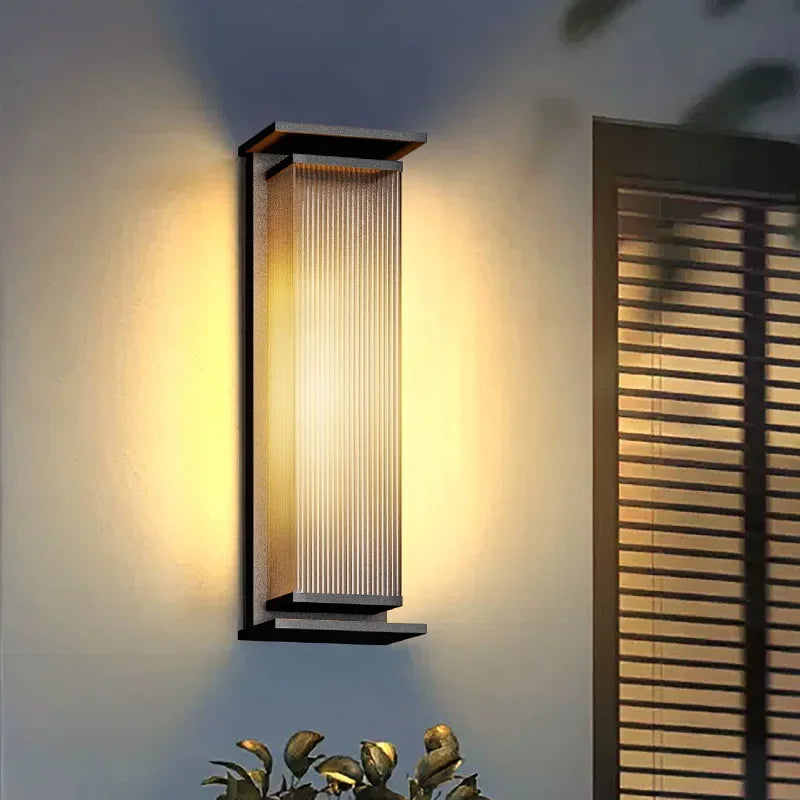 Applique murale extérieure rectangulaire moderne à LED - Ray pour couloir/jardin