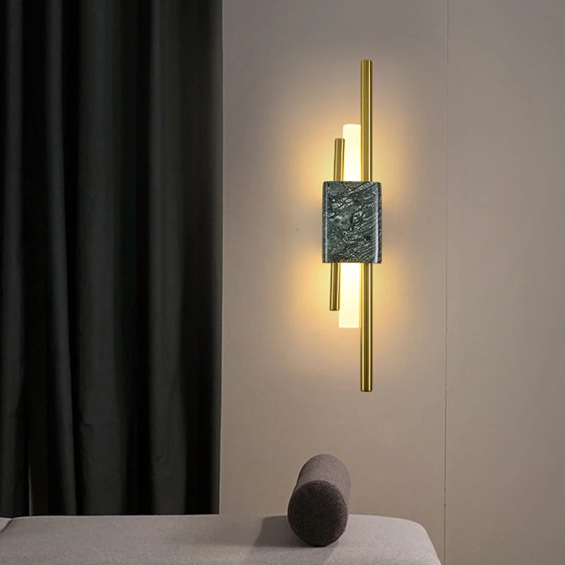 Applique Murale LED Moderne Arisha - Luminaire En Marbre De Chevet