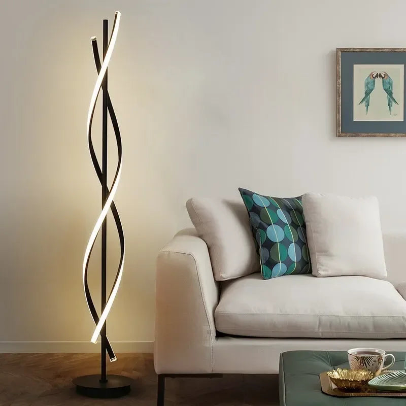 Lampadaire Linéaire Moderne à LED Mira – Luminaire en Acrylique