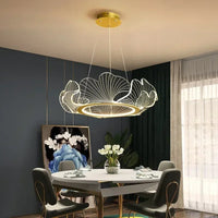 Suspension moderne en métal et acrylique pour salon - Kristy